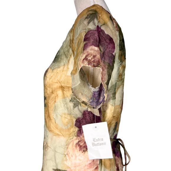 Stephanie Andrews Vintage Floral Maxi Dress Fairycore Cottagecore Size 12 - Picture 7 of 12